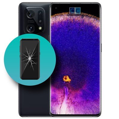 cambiar pantalla oppo find x5