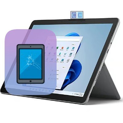 cambiar pantalla cristal surface go 3 precio