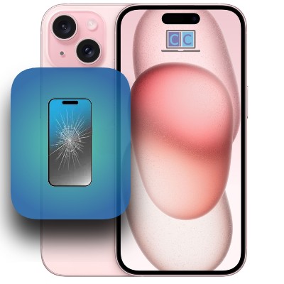 cambiar pantalla y cristal iPhone 15 precio