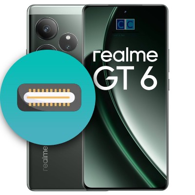 arreglar conector de carga realme gt6