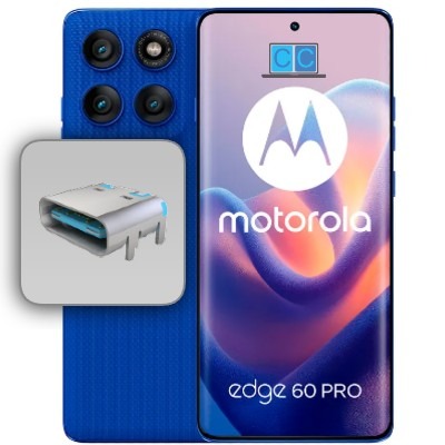 reparar conector de carga moto edge 60 pro