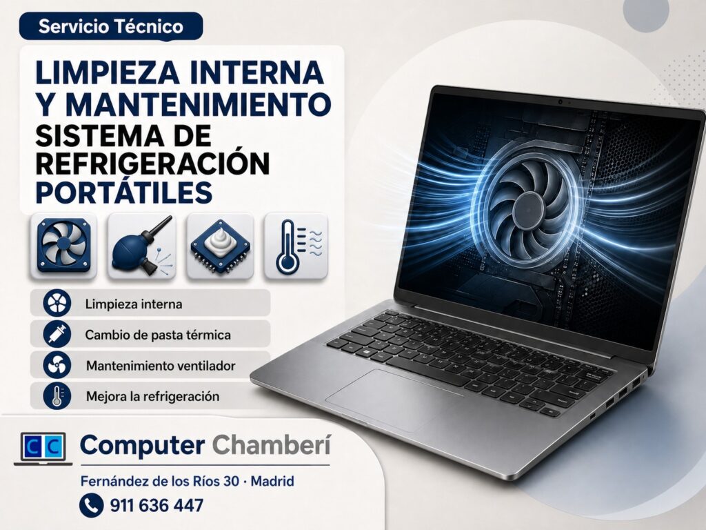 serviio limpieza y mantenimiento laptop madrid