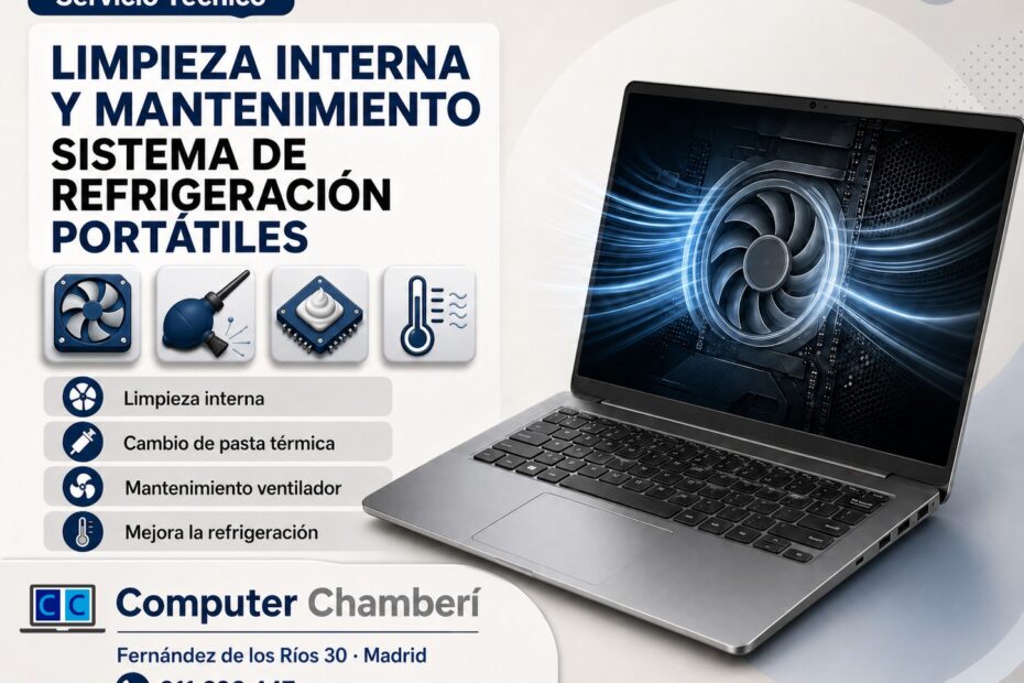 serviio limpieza y mantenimiento laptop madrid