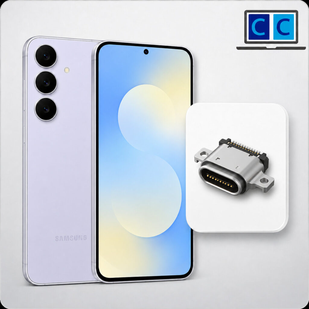 reparar conector de carga galaxy s25 fe