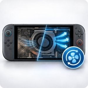limpiar ventilador Nintendo switch 2